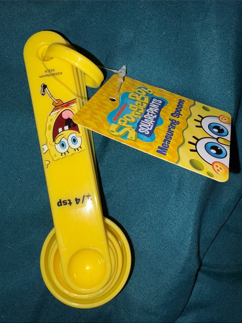 SpongeBob Squarepants Bright Yellow Measuring Spoon Set